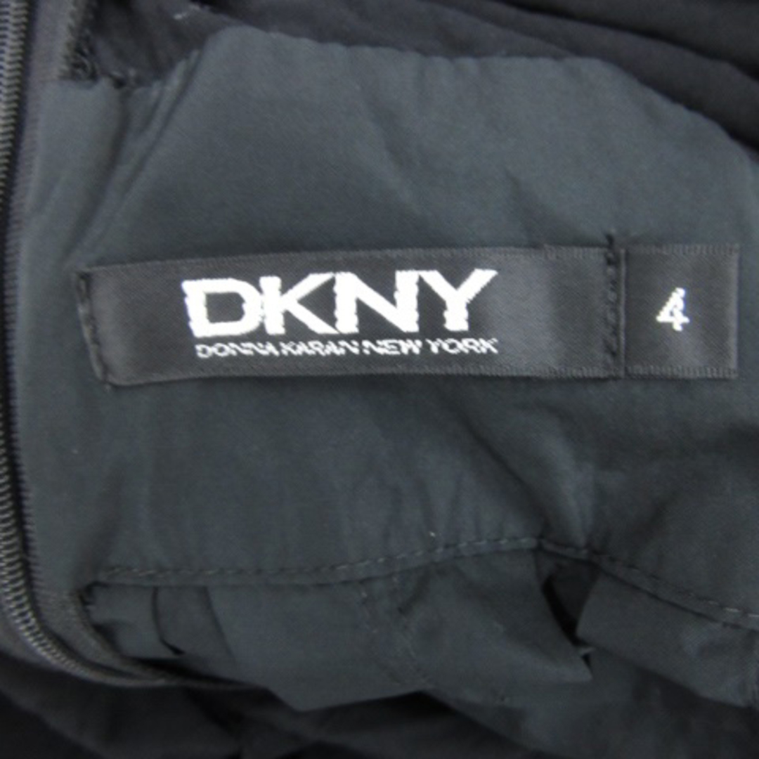 DKNY(ダナキャランニューヨーク)のダナキャランニューヨーク DKNY ワンピース ひざ丈 Vネック 切替 4 黒 レディースのワンピース(ひざ丈ワンピース)の商品写真