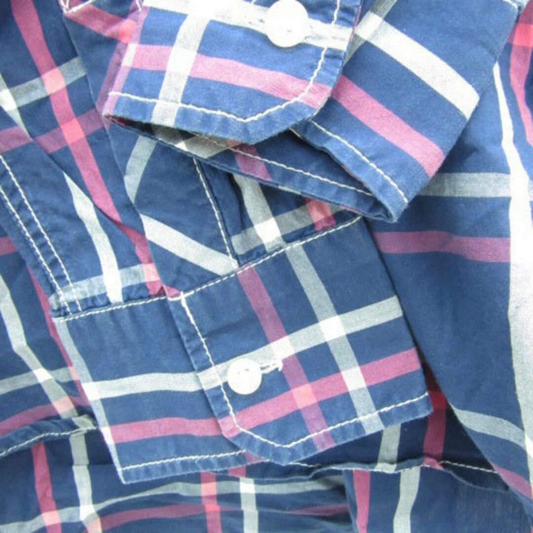 BARNYARDSTORM(バンヤードストーム)のバンヤードストーム カジュアルシャツ 長袖 チェック柄 マルチカラー 1 紺 メンズのトップス(シャツ)の商品写真