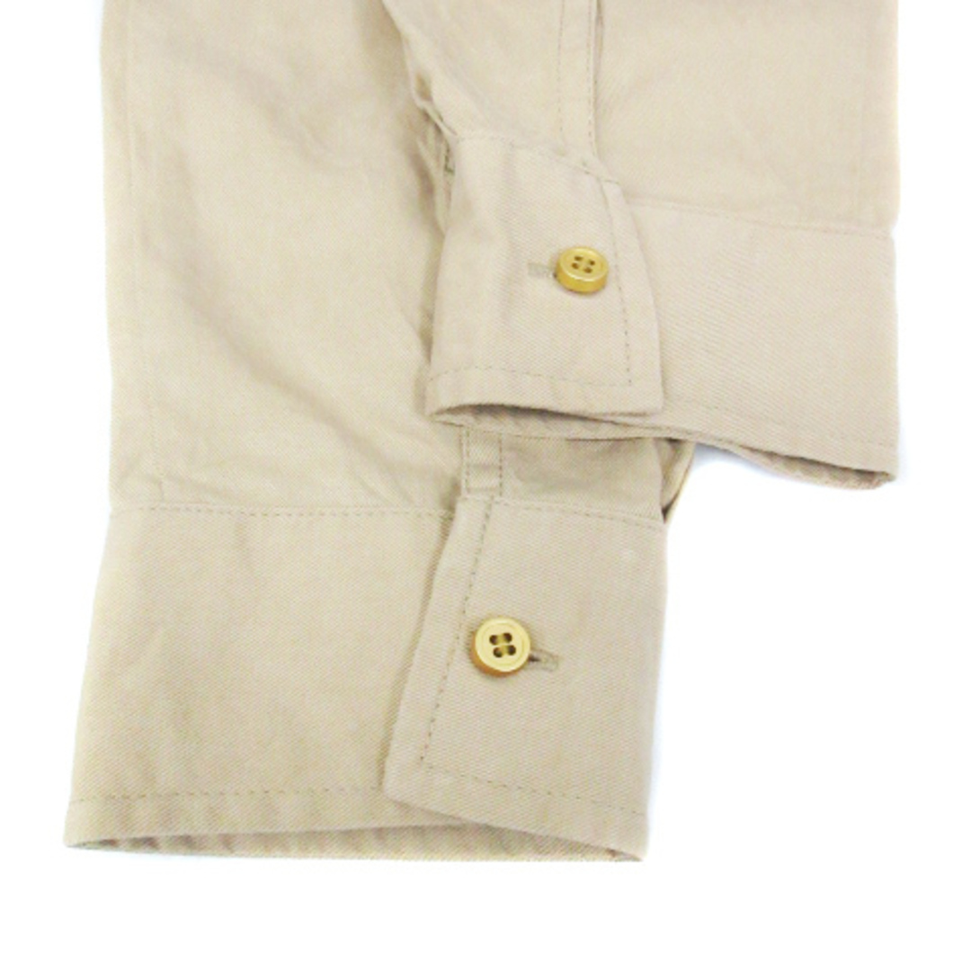 BARNYARDSTORM(バンヤードストーム)のバンヤードストーム カジュアルシャツ 長袖 オーバーサイズ 0 S ベージュ レディースのトップス(シャツ/ブラウス(長袖/七分))の商品写真