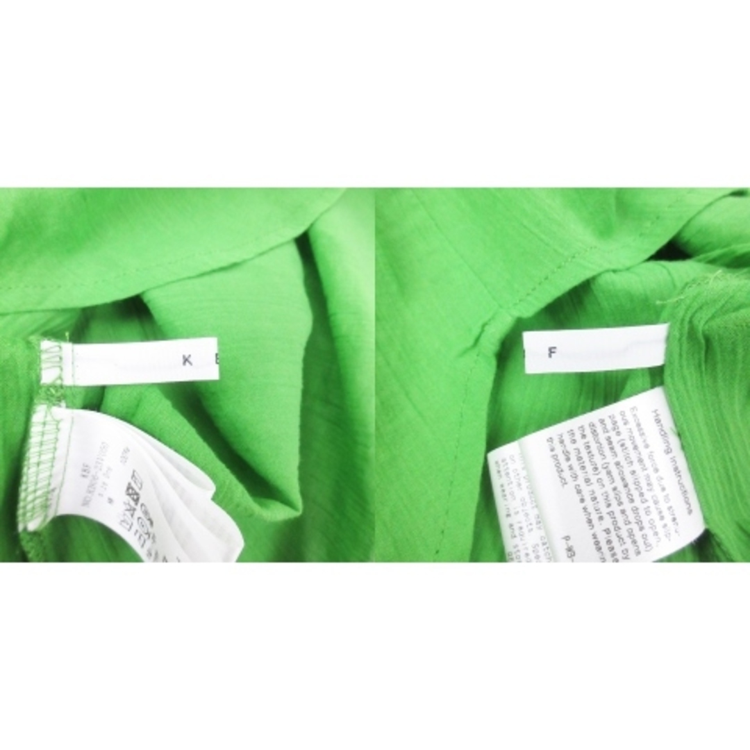 KBF(ケービーエフ)のケイビーエフ KBF アーバンリサーチ ブラウス シャツ 長袖 無地 F 黄緑 レディースのトップス(シャツ/ブラウス(長袖/七分))の商品写真