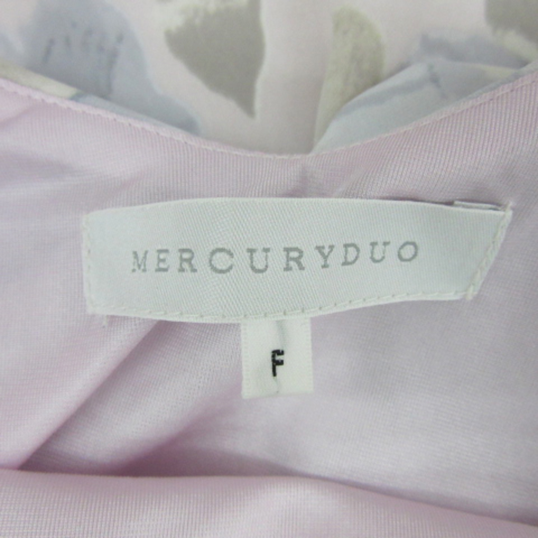 MERCURYDUO(マーキュリーデュオ)のマーキュリーデュオ ワンピース ノースリーブ 花柄 F マルチカラー ピンク レディースのワンピース(ミニワンピース)の商品写真