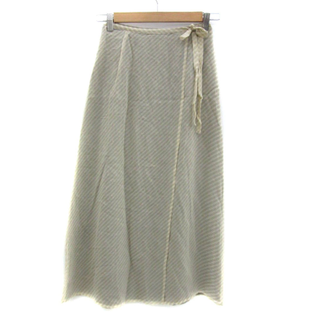 LAURA ASHLEY(ローラアシュレイ)のローラアシュレイ ラップスカート フレアスカート マキシ丈 ロング丈 シルク レディースのスカート(ロングスカート)の商品写真