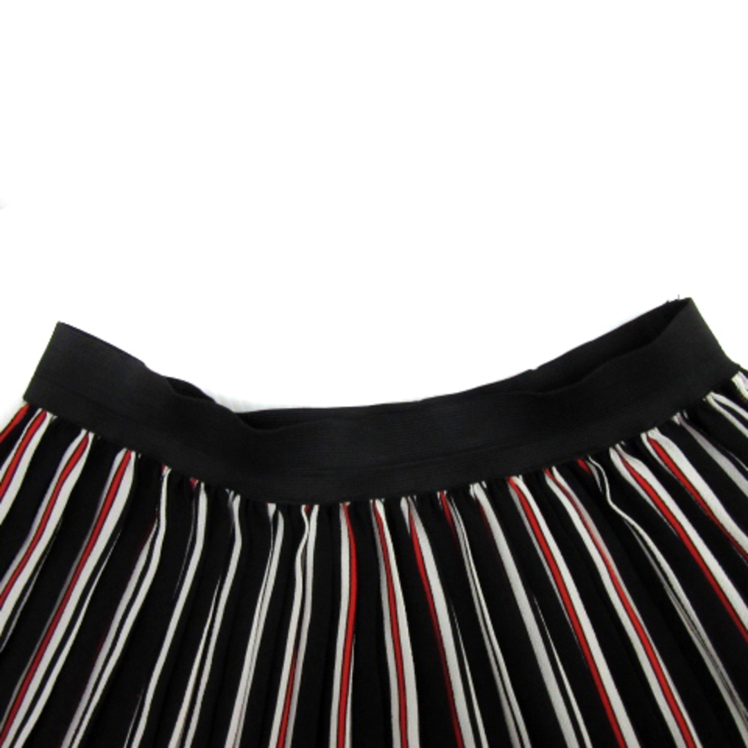 ラウンジドレス ガリャルダガランテ プリーツスカート ストライプ柄 黒 レディースのスカート(ロングスカート)の商品写真