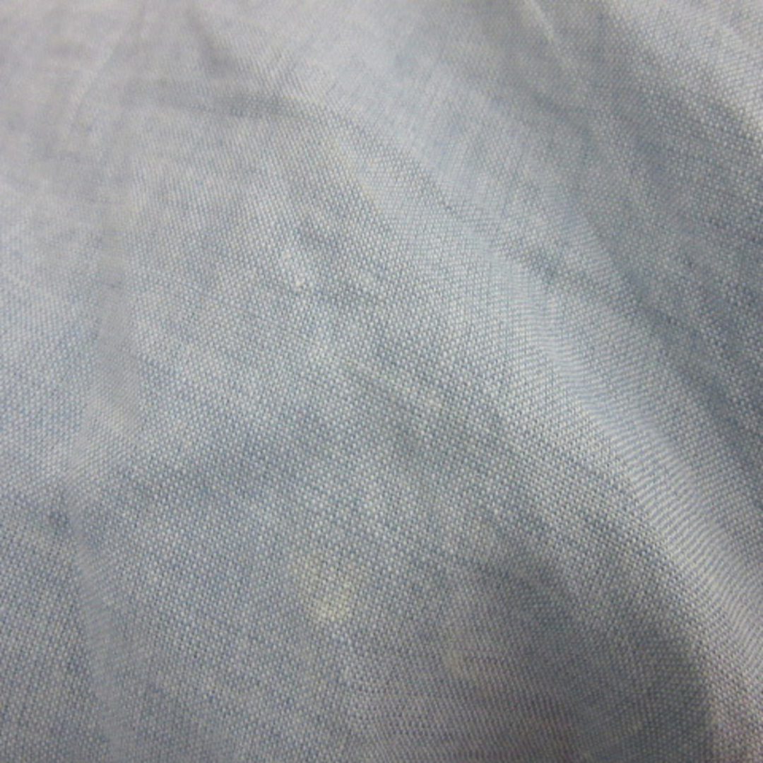 FRAY I.D(フレイアイディー)のフレイアイディー フレアスカート ミモレ丈 シャンブレー 麻 リネン 0 水色 レディースのスカート(ひざ丈スカート)の商品写真