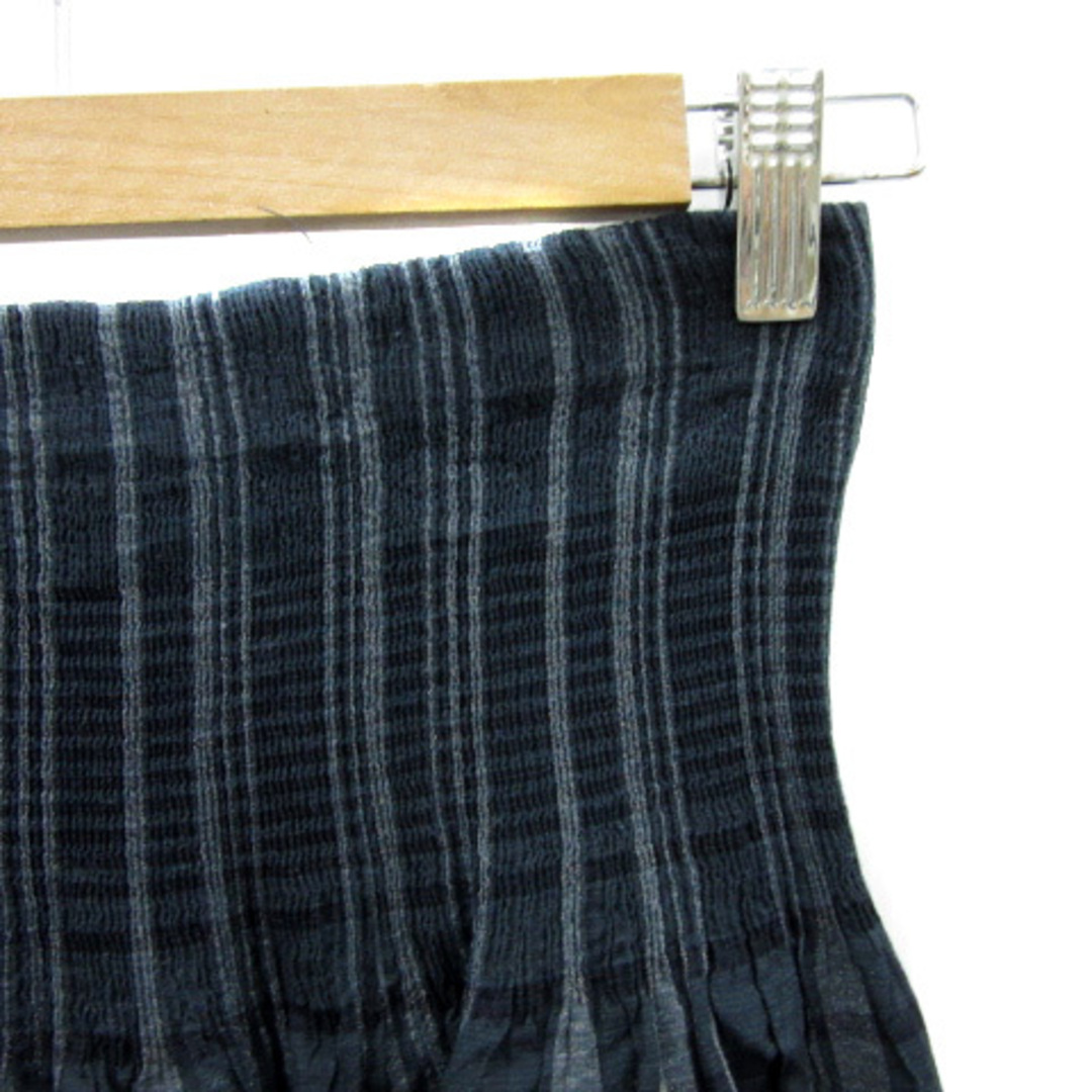 ギャバジンケーティー フレアスカート ギャザースカート リバーシブル 11 紺 レディースのスカート(ロングスカート)の商品写真