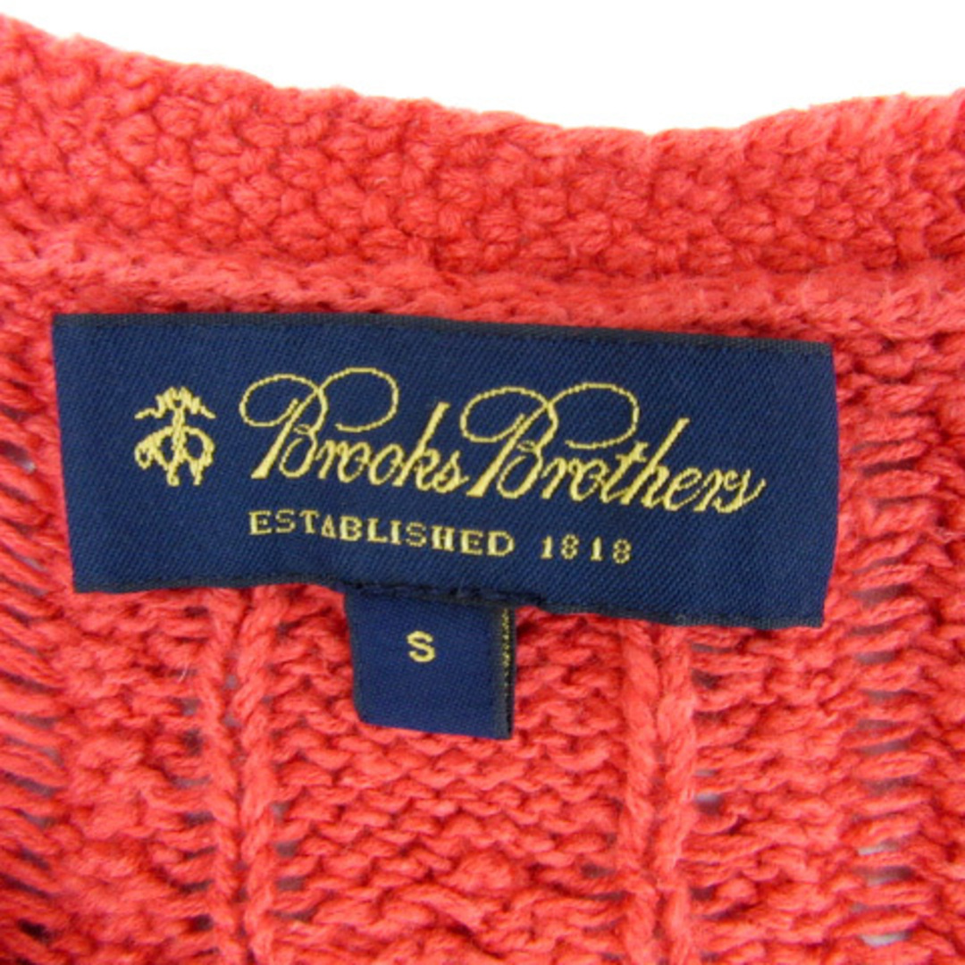 Brooks Brothers(ブルックスブラザース)のブルックスブラザーズ ニット セーター 長袖 ケーブル編み 麻 リネン S 赤 レディースのトップス(ニット/セーター)の商品写真