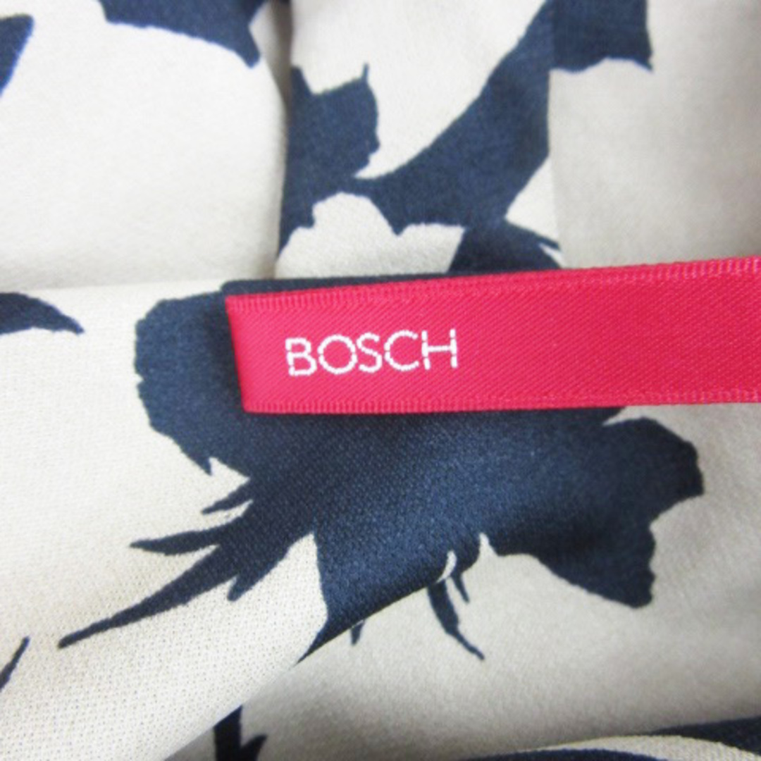 BOSCH(ボッシュ)のボッシュ BOSCH フレアスカート ミモレ丈 花柄 38 M ベージュ 黒 レディースのスカート(ひざ丈スカート)の商品写真