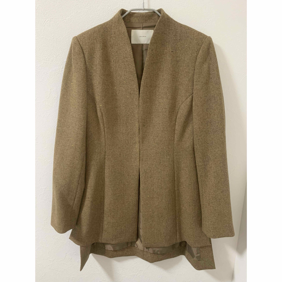 TODAYFUL(トゥデイフル)のlouren waistshape color nep tweed jacket レディースのジャケット/アウター(ノーカラージャケット)の商品写真