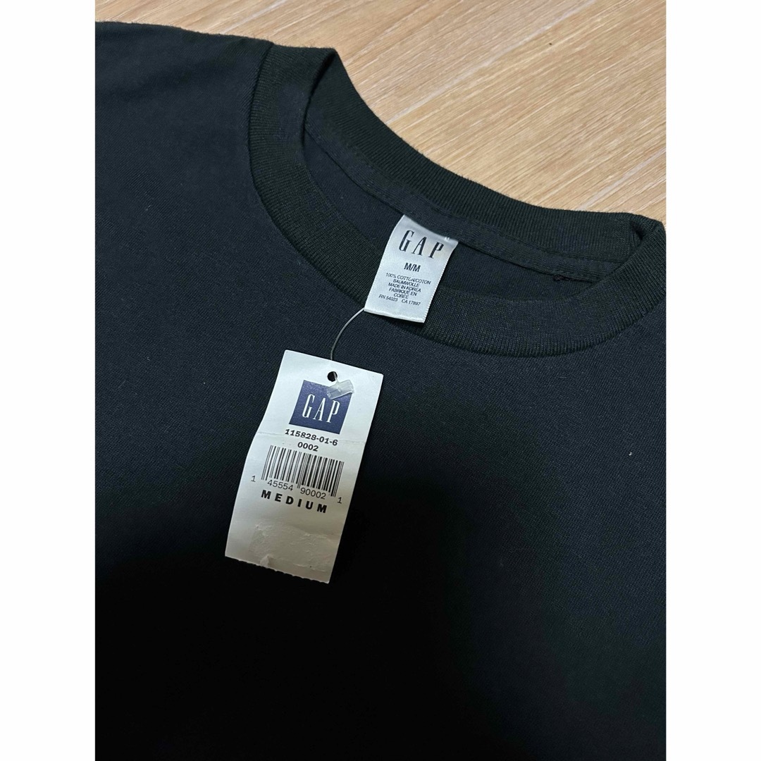 GAP(ギャップ)の90s DEAD STOCK old GAP ポケット Tシャツ 無地 M 黒 メンズのトップス(Tシャツ/カットソー(半袖/袖なし))の商品写真