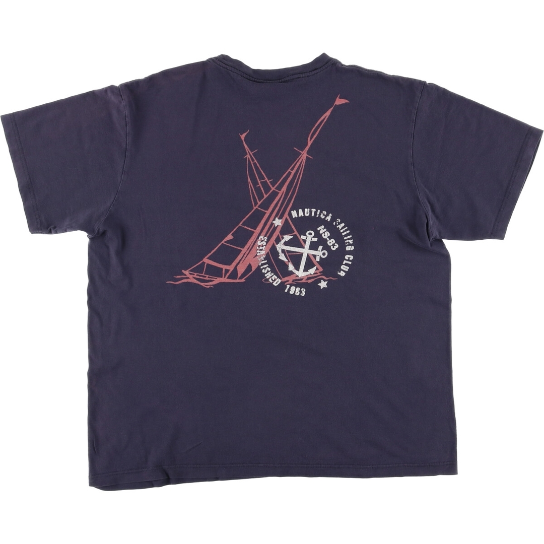 NAUTICA(ノーティカ)の古着 ノーティカ NAUTICA 半袖 プリントTシャツ メンズM /eaa441934 メンズのトップス(Tシャツ/カットソー(半袖/袖なし))の商品写真