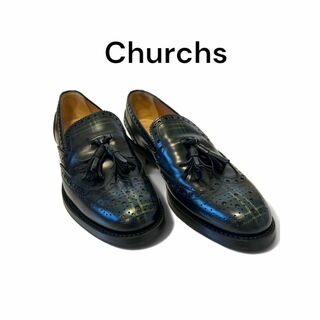 チャーチ(Church's)のチャーチ DS0038 レザー TAMARYN 2 チェック ローファー(ローファー/革靴)