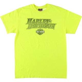 ハーレーダビッドソン(Harley Davidson)の古着 ハーレーダビッドソン Harley-Davidson モーターサイクル バイクTシャツ メンズM /eaa444103(Tシャツ/カットソー(半袖/袖なし))