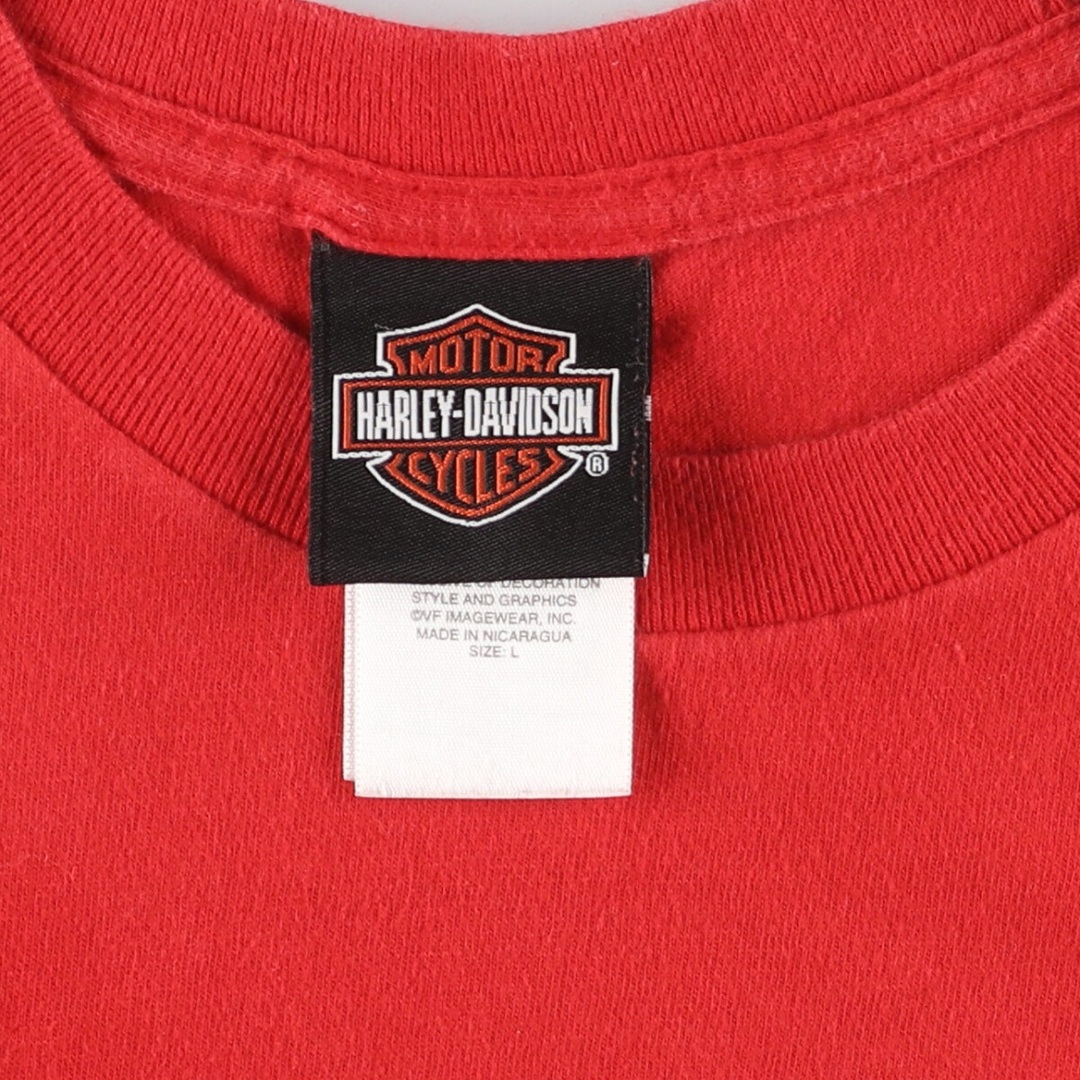 Harley Davidson(ハーレーダビッドソン)の古着 ハーレーダビッドソン Harley-Davidson モーターサイクル バイクTシャツ メンズL /eaa444104 メンズのトップス(Tシャツ/カットソー(半袖/袖なし))の商品写真