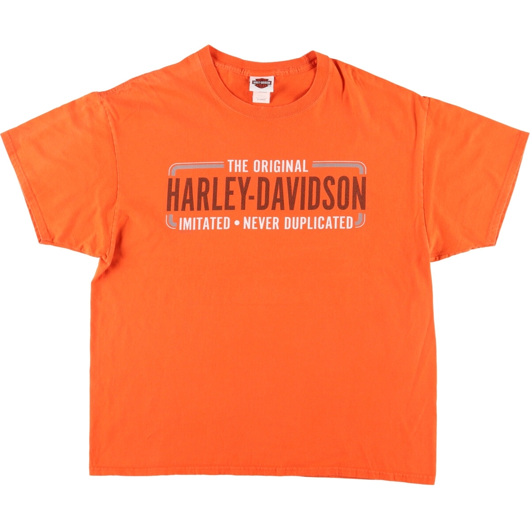 Harley Davidson(ハーレーダビッドソン)の古着 00年代 ハーレーダビッドソン Harley-Davidson モーターサイクル バイクTシャツ メンズXL /eaa444106 メンズのトップス(Tシャツ/カットソー(半袖/袖なし))の商品写真