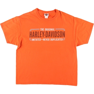 ハーレーダビッドソン(Harley Davidson)の古着 00年代 ハーレーダビッドソン Harley-Davidson モーターサイクル バイクTシャツ メンズXL /eaa444106(Tシャツ/カットソー(半袖/袖なし))