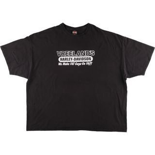 ハーレーダビッドソン(Harley Davidson)の古着 ビッグサイズ ハーレーダビッドソン Harley-Davidson モーターサイクル バイクTシャツ メンズXXXXXL /eaa444108(Tシャツ/カットソー(半袖/袖なし))