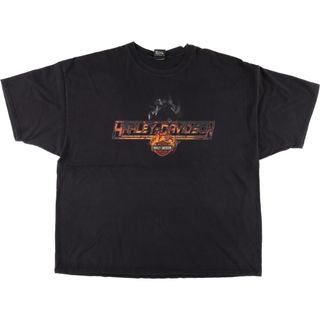 ハーレーダビッドソン(Harley Davidson)の古着 ハーレーダビッドソン Harley-Davidson モーターサイクル バイクTシャツ メンズXL /eaa444109(Tシャツ/カットソー(半袖/袖なし))