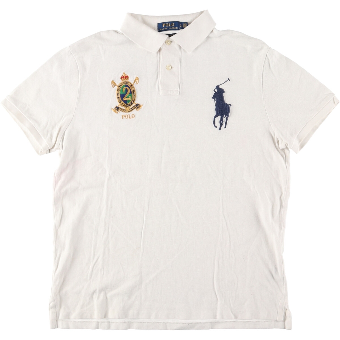 Ralph Lauren(ラルフローレン)の古着 ラルフローレン Ralph Lauren POLO RALPH LAUREN CUSTOM SLIM FIT ビッグポニー 半袖 ポロシャツ メンズL /eaa444394 メンズのトップス(ポロシャツ)の商品写真