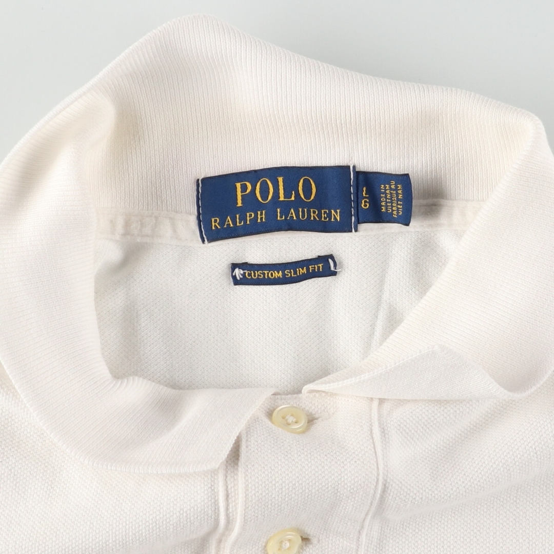 Ralph Lauren(ラルフローレン)の古着 ラルフローレン Ralph Lauren POLO RALPH LAUREN CUSTOM SLIM FIT ビッグポニー 半袖 ポロシャツ メンズL /eaa444394 メンズのトップス(ポロシャツ)の商品写真