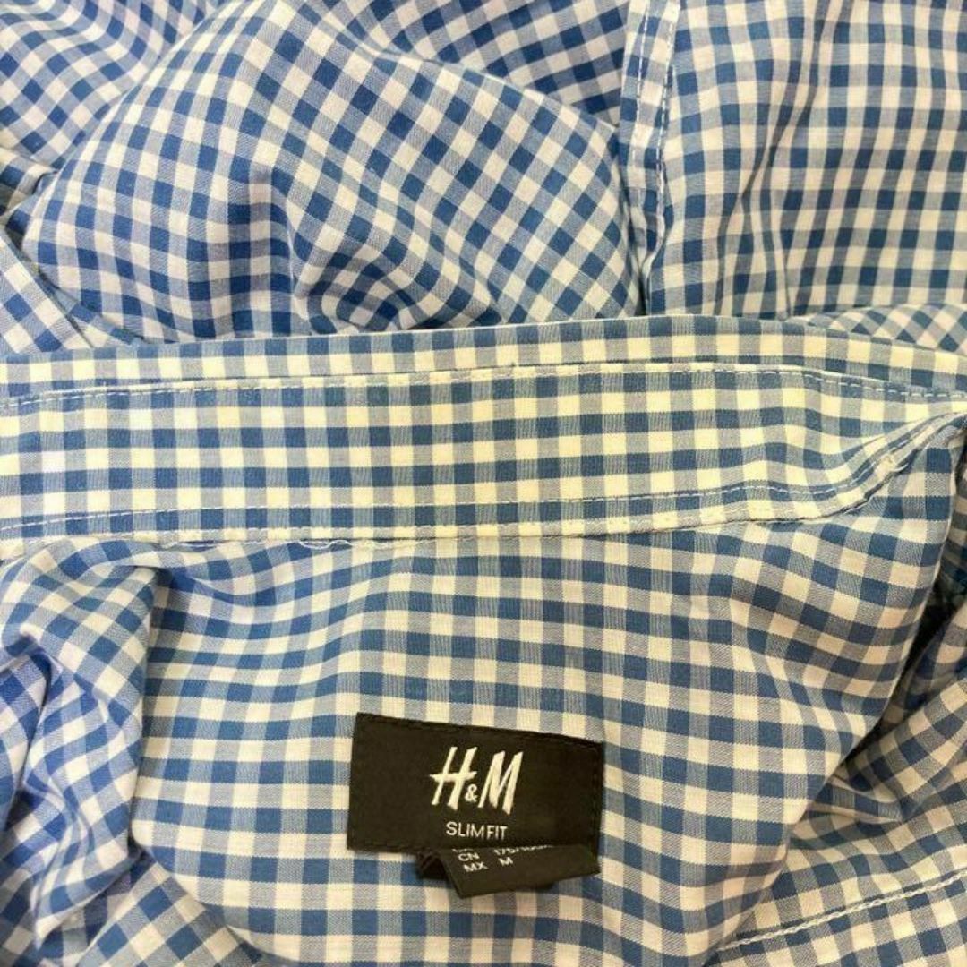 H&M(エイチアンドエム)のシンプル✨　H＆M チェックシャツ メンズ メンズのトップス(Tシャツ/カットソー(七分/長袖))の商品写真