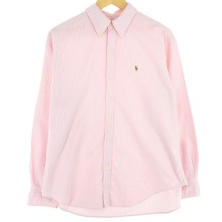 ラルフローレン(Ralph Lauren)の古着 ラルフローレン RALPH LAUREN SPORT 長袖 ボタンダウンストライプシャツ レディースXL 長袖 /eaa445764(シャツ/ブラウス(長袖/七分))