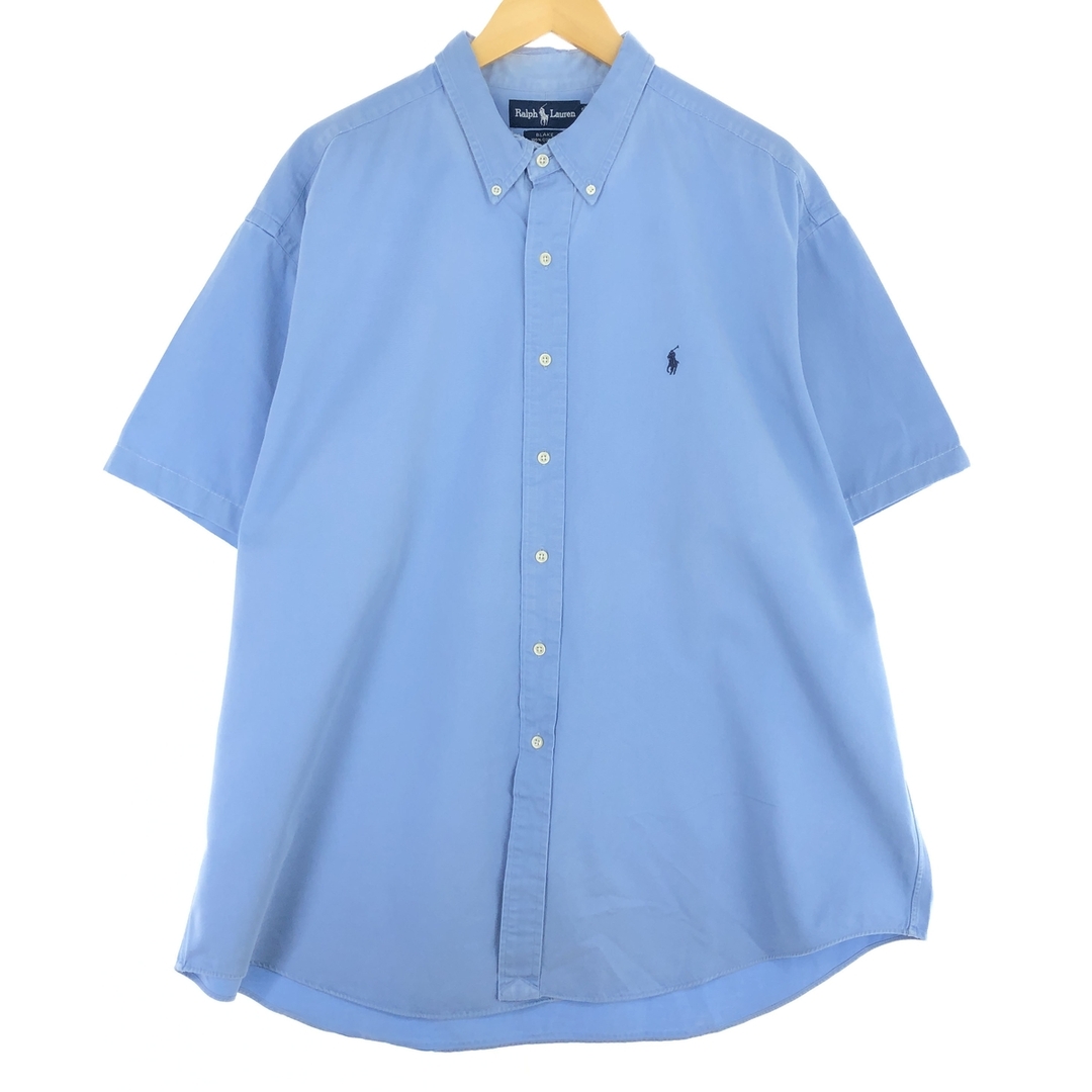 Ralph Lauren(ラルフローレン)の古着 ラルフローレン Ralph Lauren BLAKE 半袖 ボタンダウンシャツ メンズXXL /eaa446531 メンズのトップス(シャツ)の商品写真