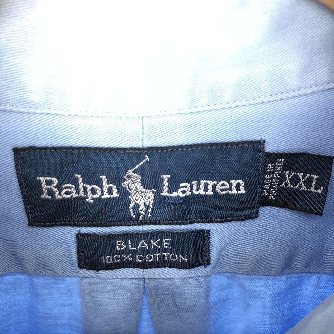 Ralph Lauren(ラルフローレン)の古着 ラルフローレン Ralph Lauren BLAKE 半袖 ボタンダウンシャツ メンズXXL /eaa446531 メンズのトップス(シャツ)の商品写真