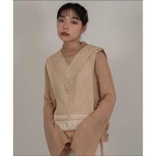 ラウジー(lawgy)のI_am  high neck sheer tops(シャツ/ブラウス(長袖/七分))