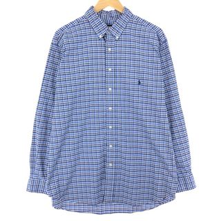 ラルフローレン(Ralph Lauren)の古着 ラルフローレン Ralph Lauren 長袖 ボタンダウンチェックシャツ メンズXL /eaa446777(シャツ)