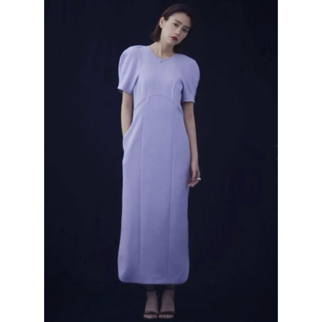 Ameri VINTAGE(アメリヴィンテージ)のTULIP SLEEVE I LINE DRESS レディースのワンピース(ロングワンピース/マキシワンピース)の商品写真