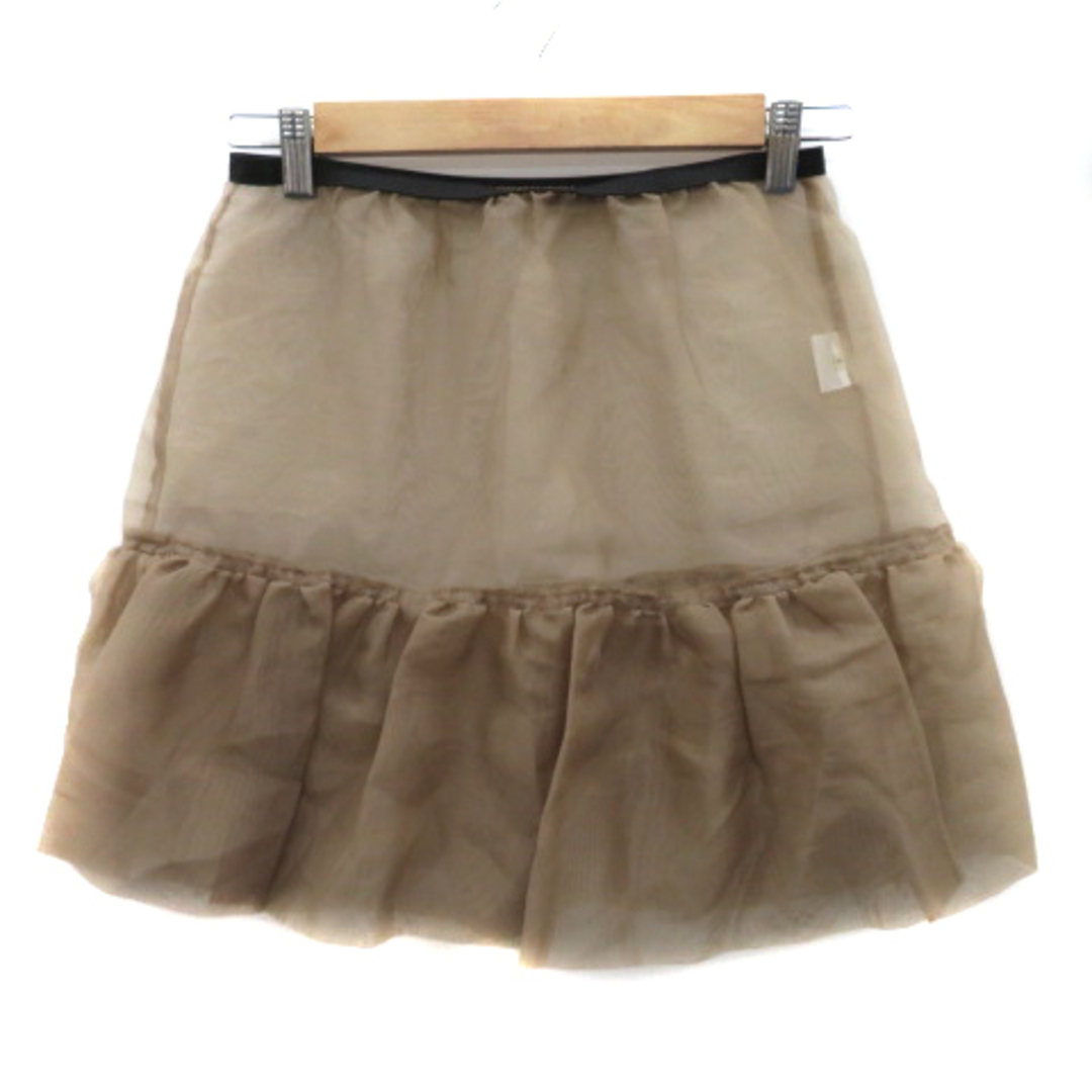 tiara(ティアラ)のティアラ ボタンダウンスカート フレアスカート ギャザースカート ひざ丈 レディースのスカート(ひざ丈スカート)の商品写真
