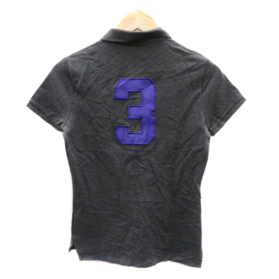 Ralph Lauren(ラルフローレン)のラルフローレン ポロシャツ 半袖 ポロカラー ビッグポニー ロゴ刺繡 L グレー メンズのトップス(ポロシャツ)の商品写真