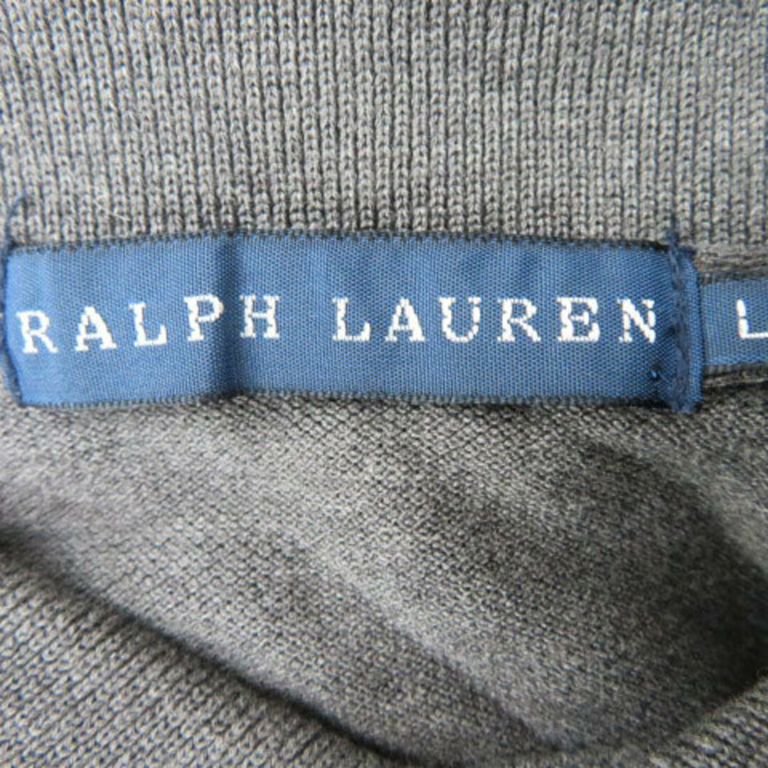 Ralph Lauren(ラルフローレン)のラルフローレン ポロシャツ 半袖 ポロカラー ビッグポニー ロゴ刺繡 L グレー メンズのトップス(ポロシャツ)の商品写真