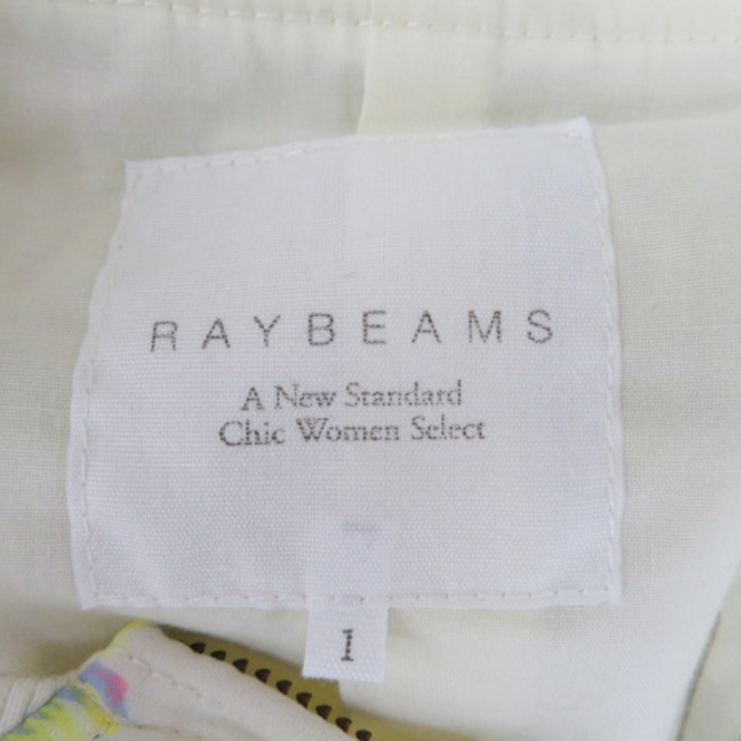 Ray BEAMS(レイビームス)のレイビームス ブルゾンジャケット ミドル丈 ジップアップ 花柄 1 アイボリー レディースのジャケット/アウター(ブルゾン)の商品写真