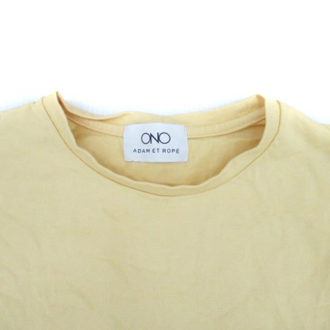 Adam et Rope'(アダムエロぺ)のアダムエロペ ONO Tシャツ カットソー 半袖 無地 オーバーサイズ F 黄色 レディースのトップス(Tシャツ(半袖/袖なし))の商品写真