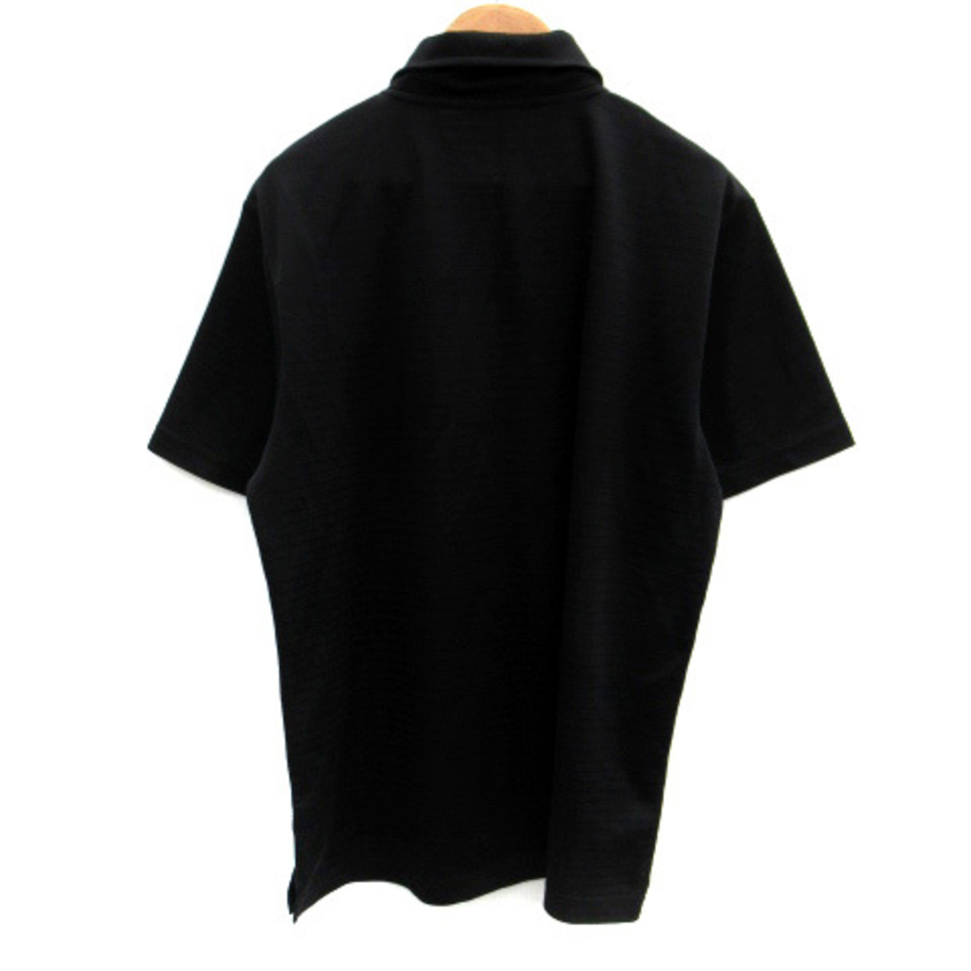 CONVERSE(コンバース)のコンバース CONVERSE ポロシャツ 半袖 ハーフジップ ロゴ刺繍 L 黒 メンズのトップス(ポロシャツ)の商品写真