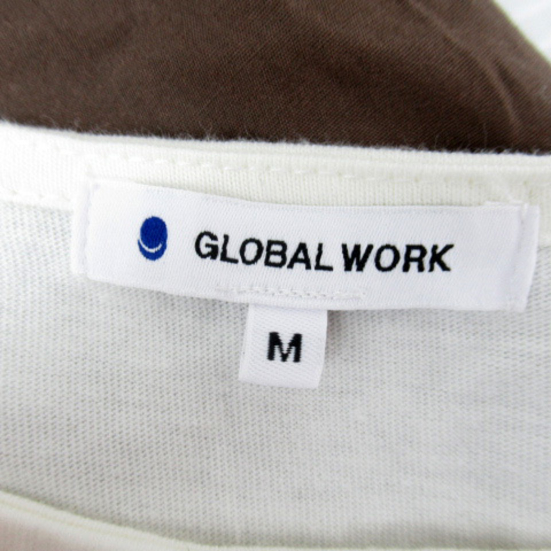GLOBAL WORK(グローバルワーク)のグローバルワーク カットソー 半袖 ラウンドネック レイヤード風 リボン M レディースのトップス(カットソー(半袖/袖なし))の商品写真