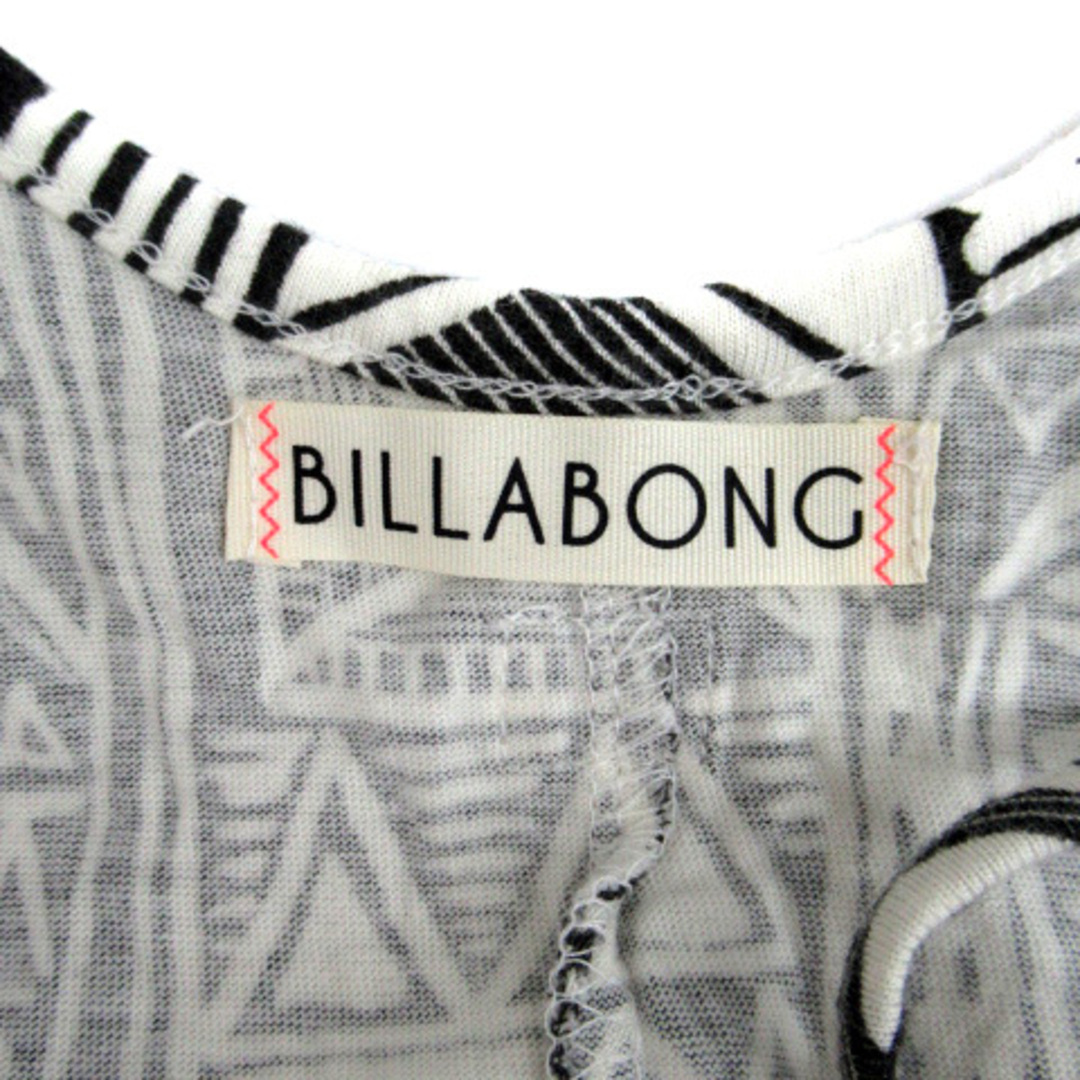 billabong(ビラボン)のビラボン キャミソールワンピース ひざ丈 ラウンドネック 総柄 M 黒 レディースのワンピース(ひざ丈ワンピース)の商品写真