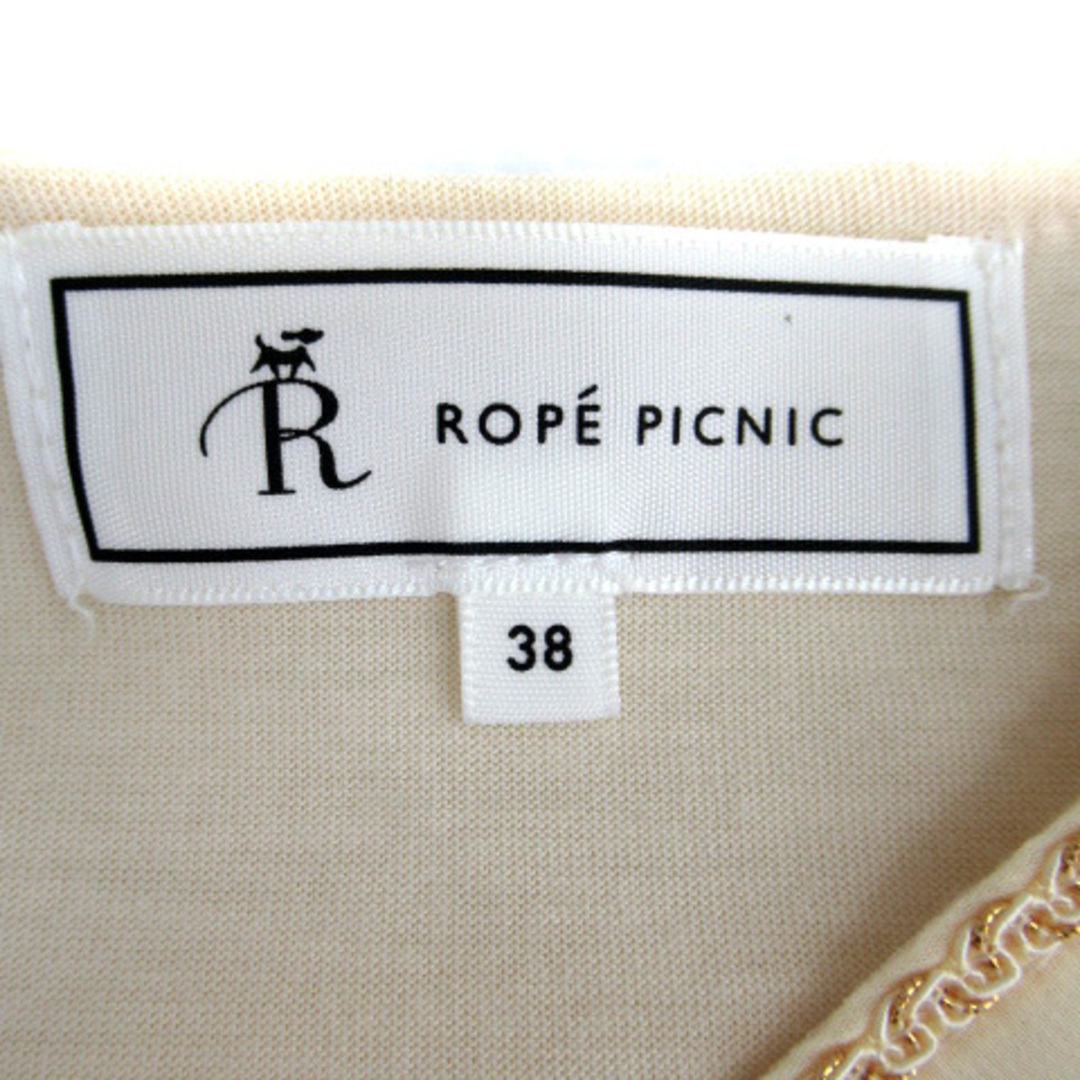 Rope' Picnic(ロペピクニック)のロペピクニック カットソー 半袖 ドルマンスリーブ シースルー 38 クリーム レディースのトップス(カットソー(半袖/袖なし))の商品写真