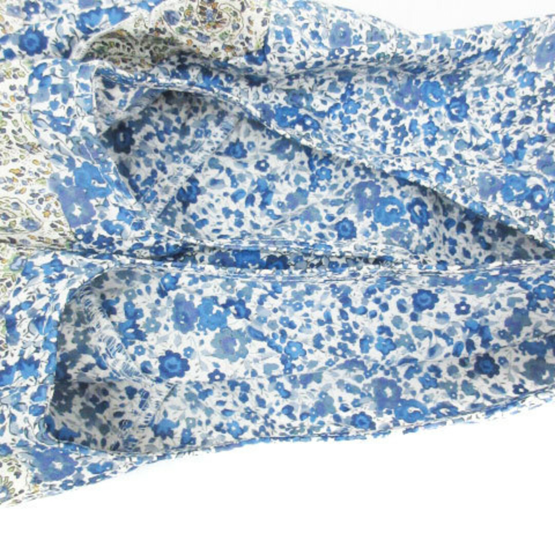 JILLSTUART(ジルスチュアート)のジルスチュアート タンクトップ カットソー ノースリーブ 花柄 S 白 青 レディースのトップス(タンクトップ)の商品写真