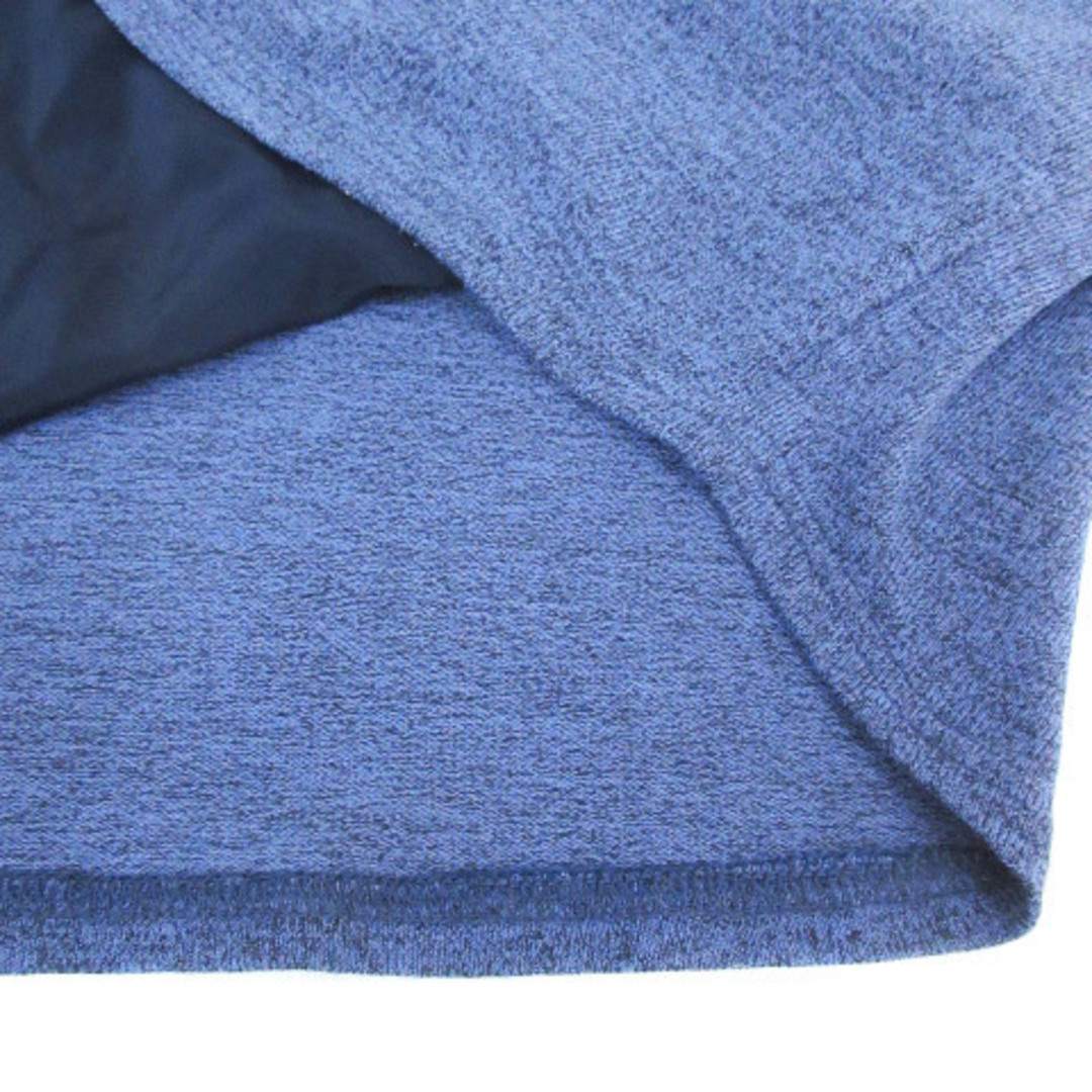 ビームスハート チュニック 半袖 切替 ロールアップ ストライプ柄 青 白 レディースのトップス(チュニック)の商品写真