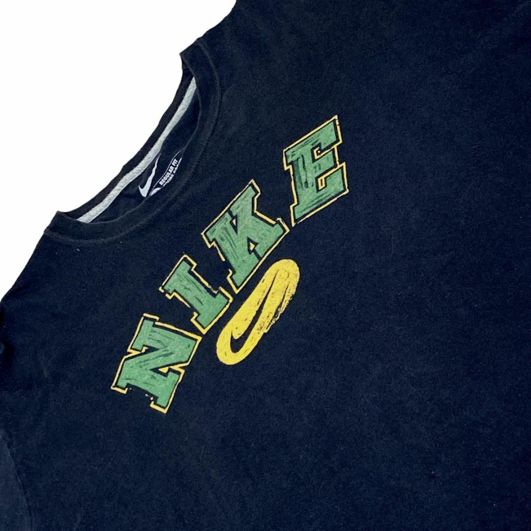 NIKE(ナイキ)のNIKE ナイキ 半袖Tシャツ ロゴプリント ブラック US古着 c84① メンズのトップス(Tシャツ/カットソー(半袖/袖なし))の商品写真