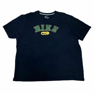 ナイキ(NIKE)のNIKE ナイキ 半袖Tシャツ ロゴプリント ブラック US古着 c84①(Tシャツ/カットソー(半袖/袖なし))