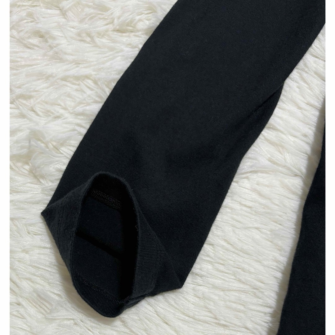 【美品】yori ヨリ フリルギャザーブラウス　ブラック　フリーサイズ レディースのトップス(シャツ/ブラウス(長袖/七分))の商品写真