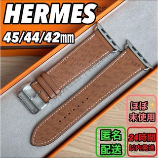 エルメス(Hermes)の1677 Apple Watch エルメス　ディアゴナル　ゴールド　HERMES(レザーベルト)