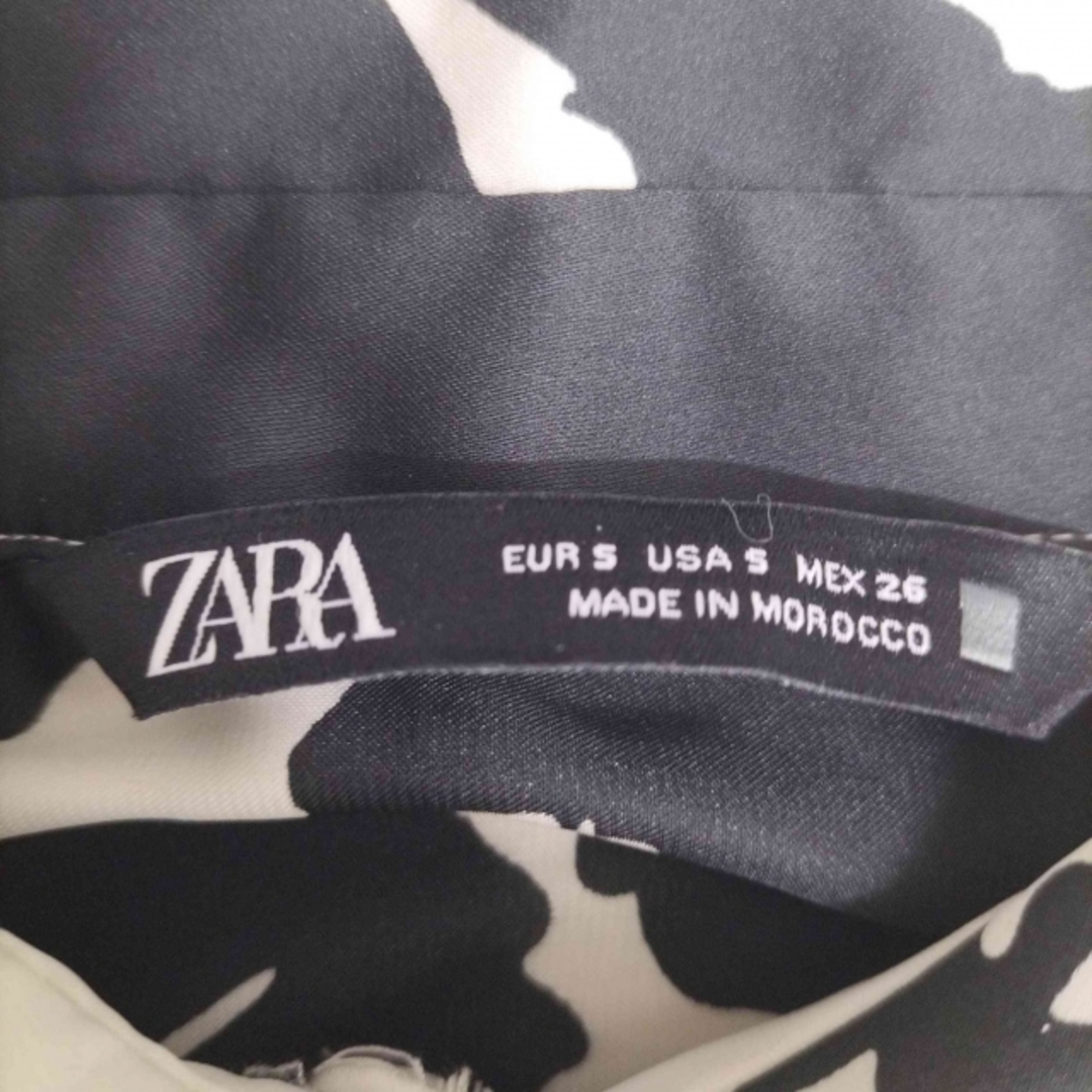 ZARA(ザラ)のZARA(ザラ) 総柄 L/S サテン シアー シャツ レディース トップス レディースのトップス(シャツ/ブラウス(長袖/七分))の商品写真