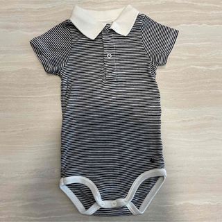 プチバトー(PETIT BATEAU)のプチバトー　衿つき　ボディスーツ　(ロンパース)