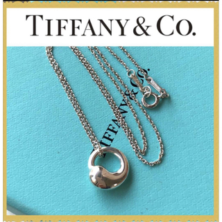 ティファニー(Tiffany & Co.)の美品　Tiffany ティファニーエターナルサークルネックレス　シルバー925(ネックレス)