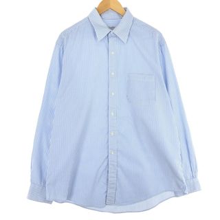 Brooks Brothers - 古着 ブルックスブラザーズ Brooks Brothers MAKERS 長袖 コットンストライプシャツ USA製 メンズL /eaa446511