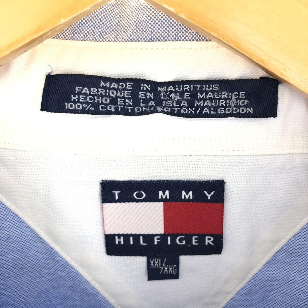 TOMMY HILFIGER(トミーヒルフィガー)の古着 90年代 トミーヒルフィガー TOMMY HILFIGER 長袖 ボタンダウンシャツ メンズXXL ヴィンテージ /eaa446517 メンズのトップス(シャツ)の商品写真